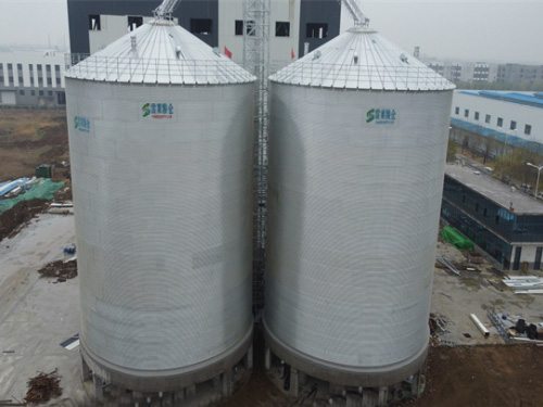 2-3000T玉米存儲(chǔ)用裝配式鍍鋅鋼板倉(cāng)項(xiàng)目